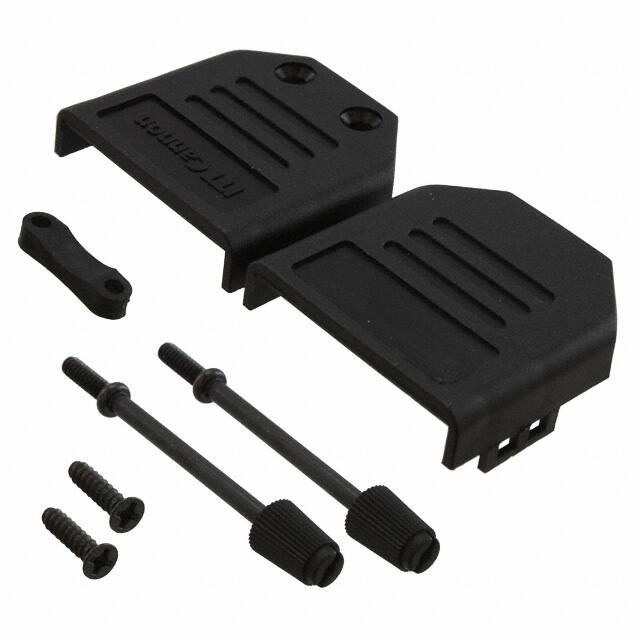 DEBS-9 ITT Cannon, LLC  Capots de connecteurs D-Sub en forme de D